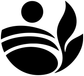 Black leaf, dot, and wave-line vinyl decal close-up