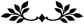 Black laurel handle crest vinyl decal detail with diamond and mirrored leaf branches