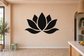 Black lotus emblem vinyl decal for furniture drawers