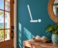 White golf putter and ball vinyl wall decal