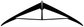 Hang gliding wing vinyl decal with black wing silhouette and center vertical tip