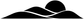 Black desert dunes vinyl decal silhouette with layered curves and three mound peaks