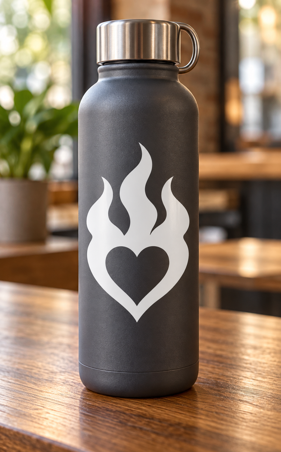 HeartCX001 — Wild Heart Flame; illustrative application of the exact PDF artwork