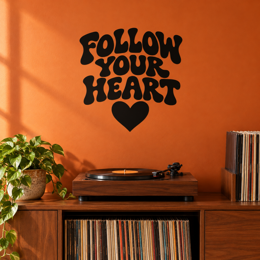 HeartCX007 — Follow Your Heart; illustrative application of the exact PDF artwork