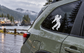 Car vinyl decal of hip hop dancer silhouettes, black