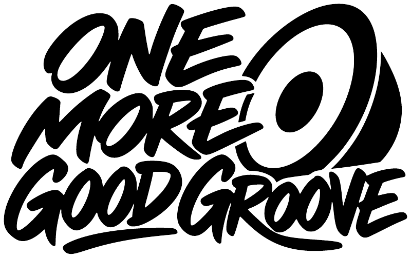 Vinyl decal featuring bold script "ONE MORE GOOD GROOVE" lettering