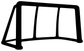 Hockey goal frame vinyl decal with black outline
