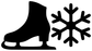 Black boot and snowflake vinyl decal design