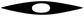 Eye-shaped vinyl decal detail with white oval center
