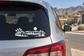 Vinyl decal: black-and-white Red Rock horizon silhouette for car windows