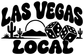 Las Vegas Local Pride vinyl decal: black LAS VEGAS LOCAL design with cacti, dice, and desert hills