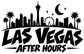 Black and white vinyl decal with Las Vegas skyline, palm trees, and After Hours text