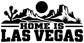 Vinyl decal silhouette with “HOME IS LAS VEGAS” and desert sun, bold black design