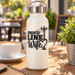 Vinyl decal reading "PROUD LINE Wife" with power pole and heart on light bottle