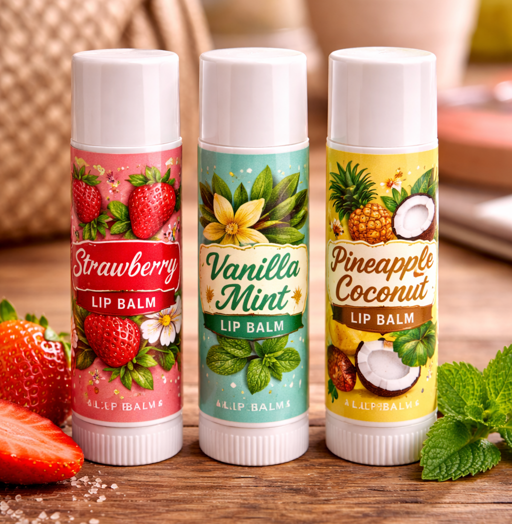 Lip-Balm Label Stickers