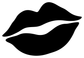 Black lips vinyl decal graphic