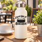 Vinyl decal for bottles: black “Catch You At Rehearsal” text with drum icon