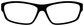 Vinyl decal of white eyeglasses with bold black frames