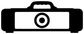 Marksmen vinyl decal with black camera briefcase icon, target lens