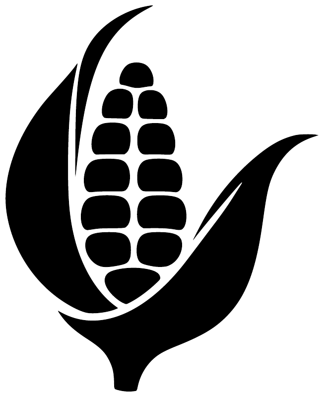 Black leaf spiral vinyl decal with stacked-dot emblem