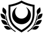 Black and white laurel shield vinyl decal with flame center