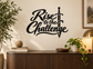 Black 'Rise to the Challenge' vinyl decal with sword icon