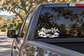 Mission Viejo classic lettering vinyl decal with white script and tree-lined landscape