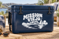 White vinyl decal reading 'Mission Viejo Local' with sailboat and skyline