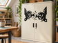 Claw Breaking Chain vinyl decal, black claw hands breaking chain on cabinet MonsterHandCX013