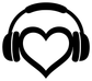 MusicCX004 — Headphone Heart ; preview rendered from the saved vector PDF