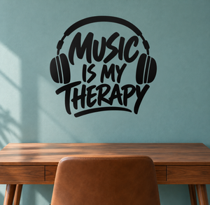 MusicCX008 — Music Is My Therapy; illustrative application of the exact PDF artwork