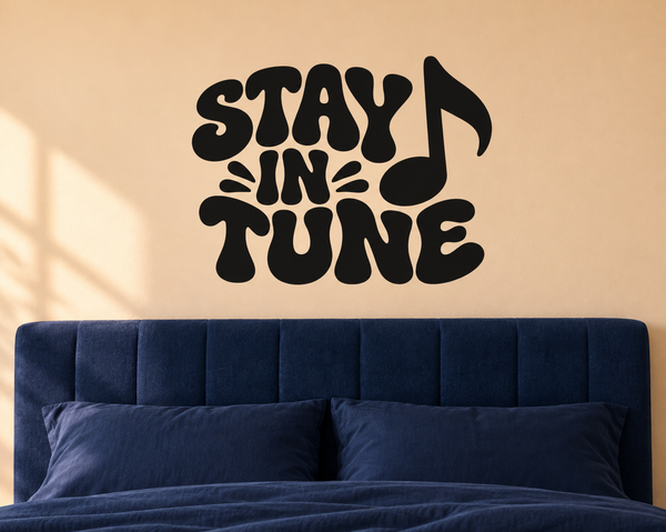 MusicCX009 — Stay In Tune; illustrative application of the exact PDF artwork