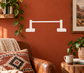 White vinyl decal rail geometry with two posts and two base blocks