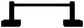 Black vinyl decal rail geometry with two posts and two base blocks