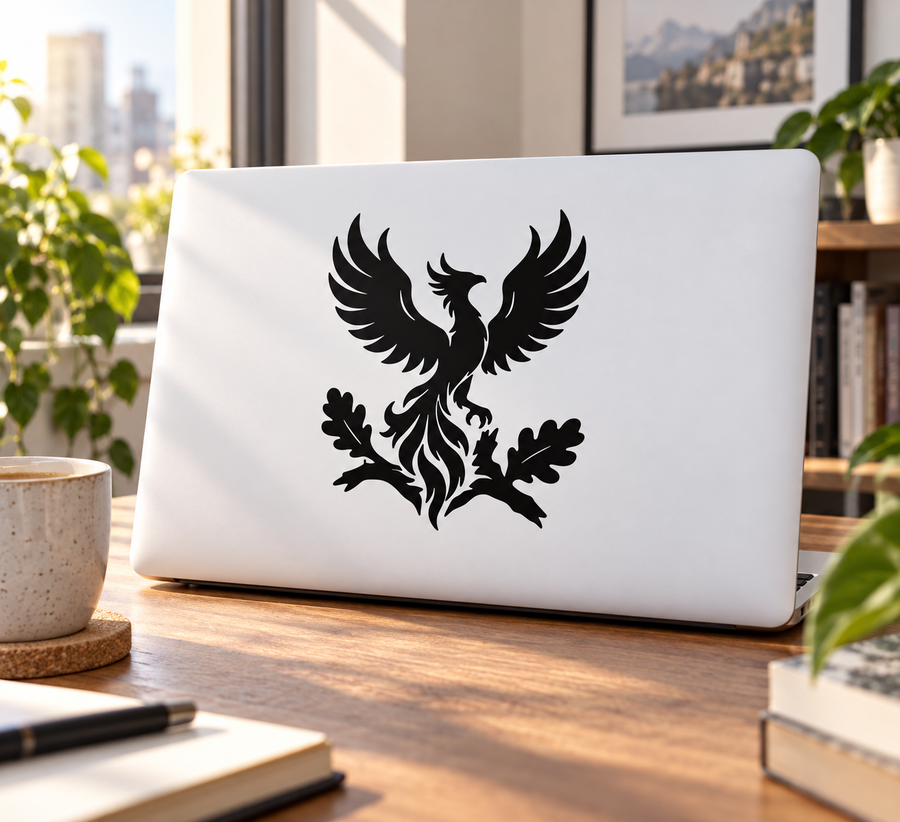 PhoenixCX022 — Oak Leaf Rebirth; illustrative application of the exact PDF artwork
