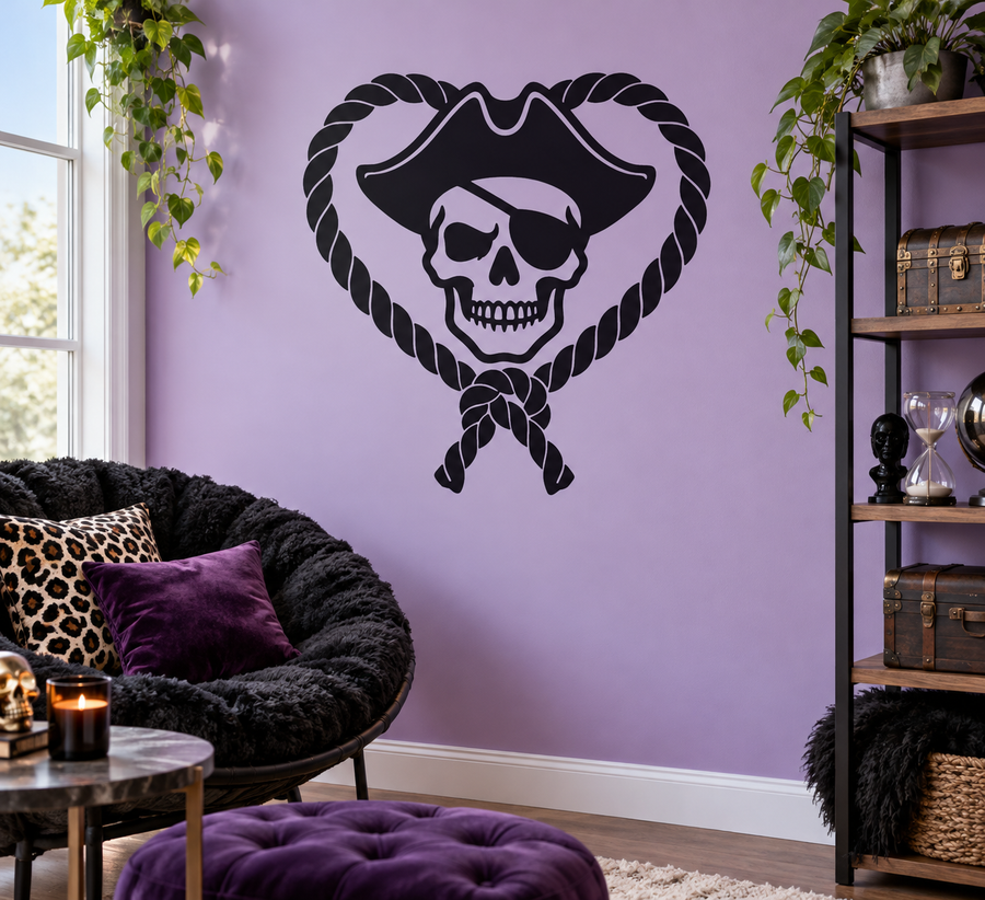 PirateCX027 — Rope Heart Skull; illustrative application of the exact PDF artwork