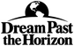 Dream Past the Horizon vinyl decal close-up with planet icon above arched text