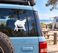 Polo horse and rider vinyl decal for vehicle window
