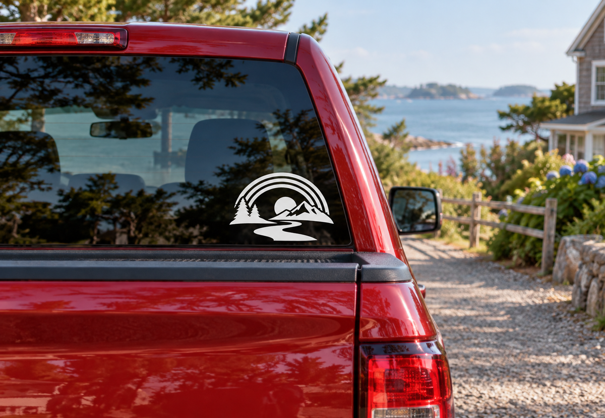 Mountain River Rainbow RainbowCX001 vinyl decal application