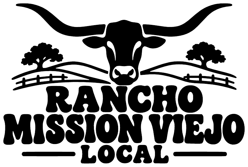 Rancho Mission Viejo Local Pride vinyl decal graphic: bull with wings and bold text