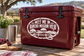 Red-and-white oval lettering vinyl decal: Meet Me in Rancho Mission Viejo