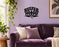 Black REEFER MOJOD vinyl decal with cannabis leaf graphic, wall-ready sticker