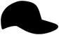 Black referee field cap vinyl decal silhouette