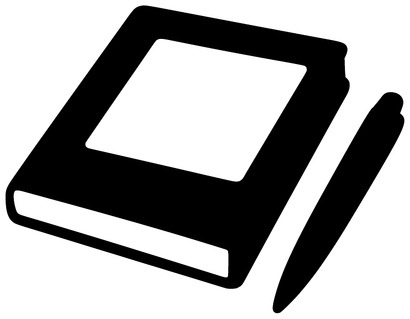 Referee vinyl decal icon: black outline badge with white center and diagonal slash