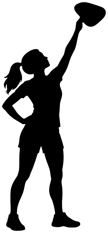 Black silhouette vinyl decal of a rock climber reaching for a hold