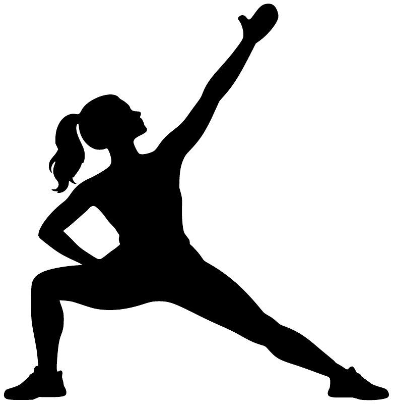 Black rock climbing climber vinyl decal silhouette in mid-reach pose