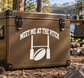 Meet Me at the Pitch rugby vinyl decal with goalposts and ball