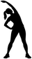 Black running silhouette vinyl decal