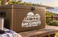 San Clemente After Hours vinyl decal on a brown cooler box