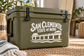 Vinyl decal reading San Clemente State of Mind with pier and waves graphic
